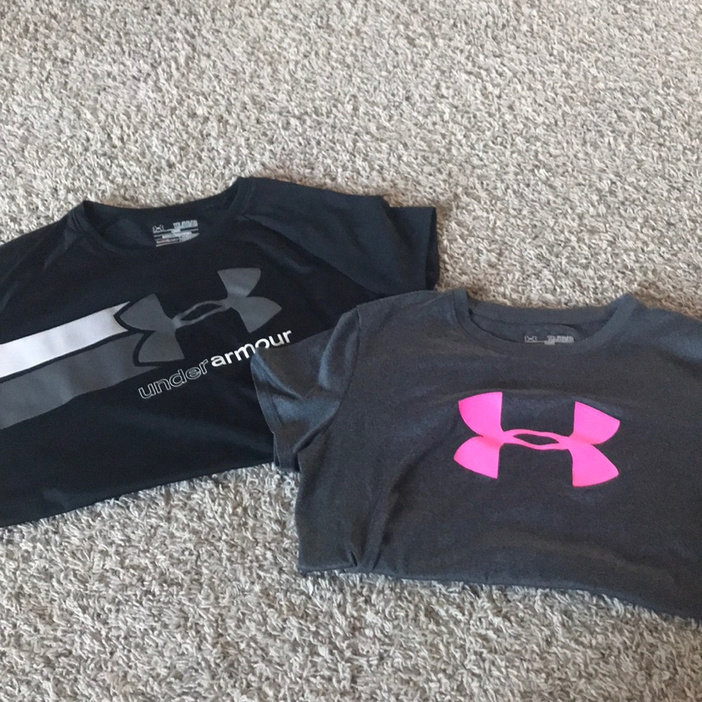 girls extra large underarmour tops